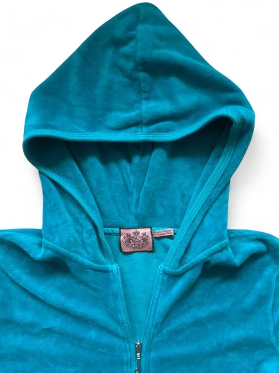 Y2K Juicy Couture Velour Zip Hoodie - Picture 3 of 7